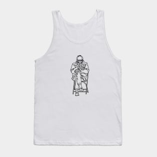 Bernie Inauguration Pose (BW) Tank Top